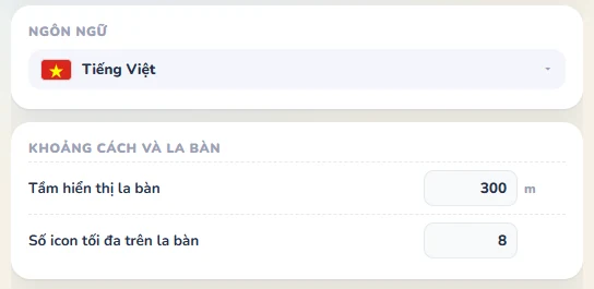 Language setting